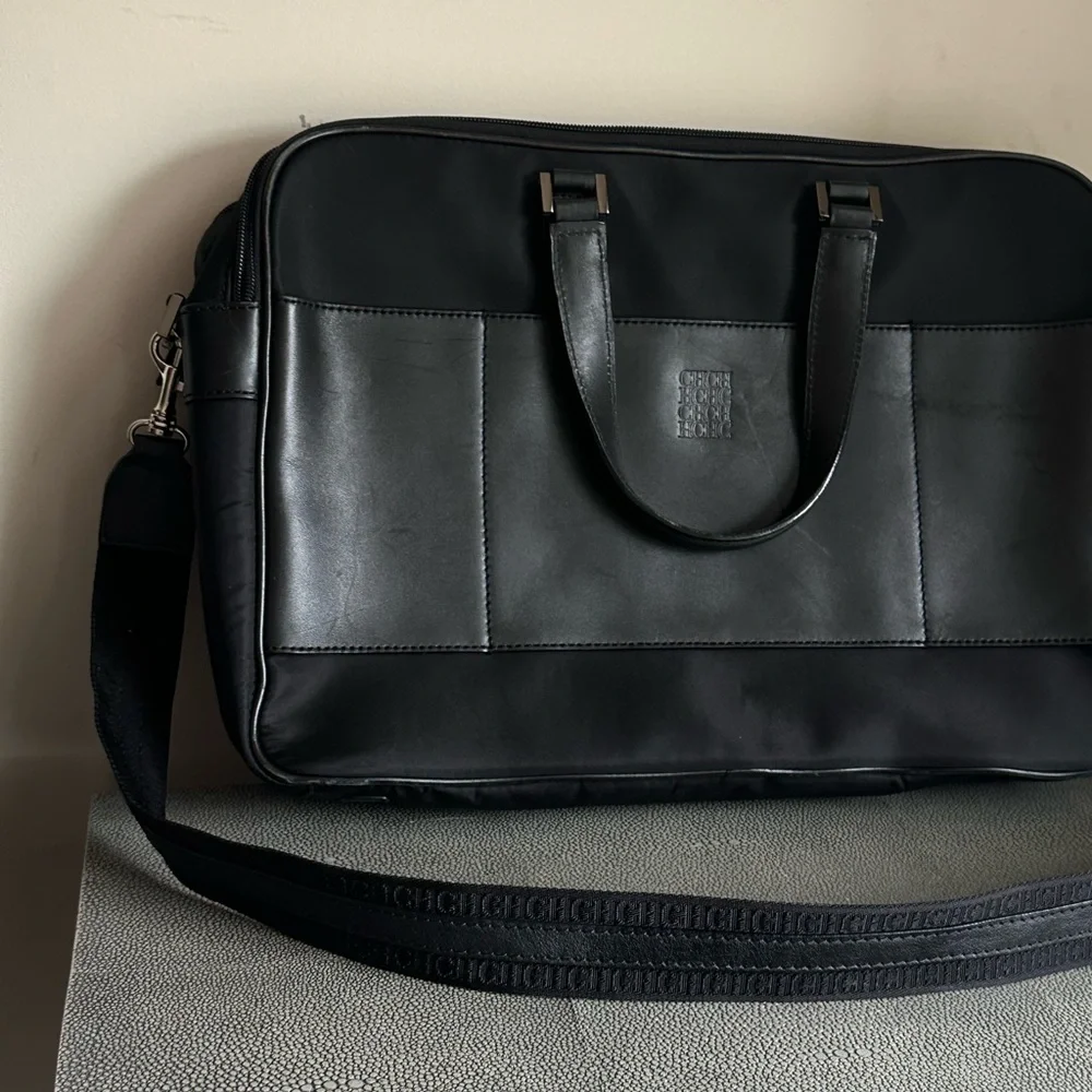 Black CH Logo briefcase